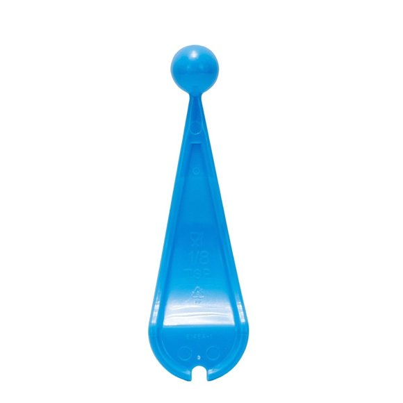 Tupperware 1/8 TSP Measuring Spoon Raindrop Blue Embossed Curved Replacement - Picture 3 of 3